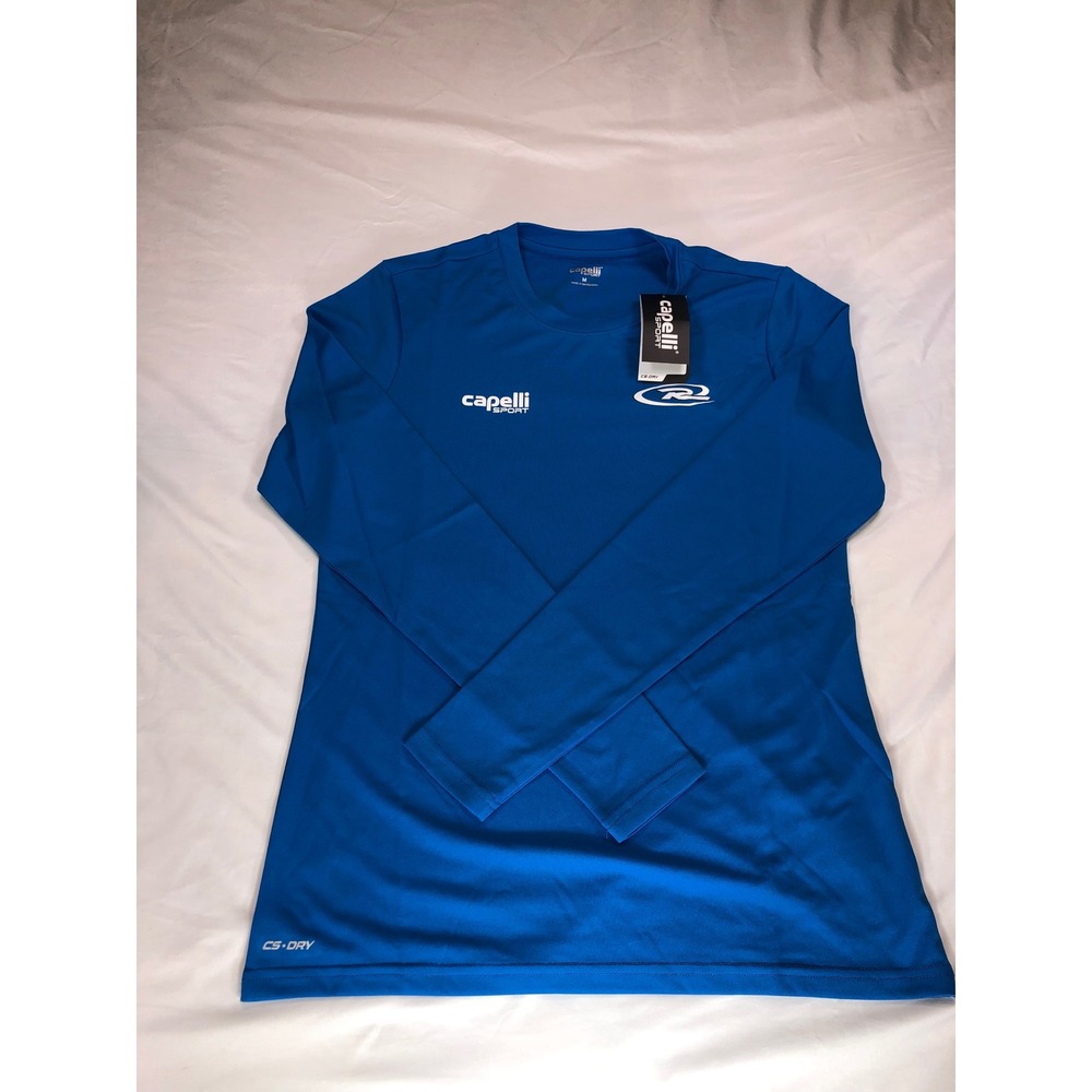 Capelli‎ Sport Rush Core Long Sleeve Training Top Blue AGA-10544RS Womens M